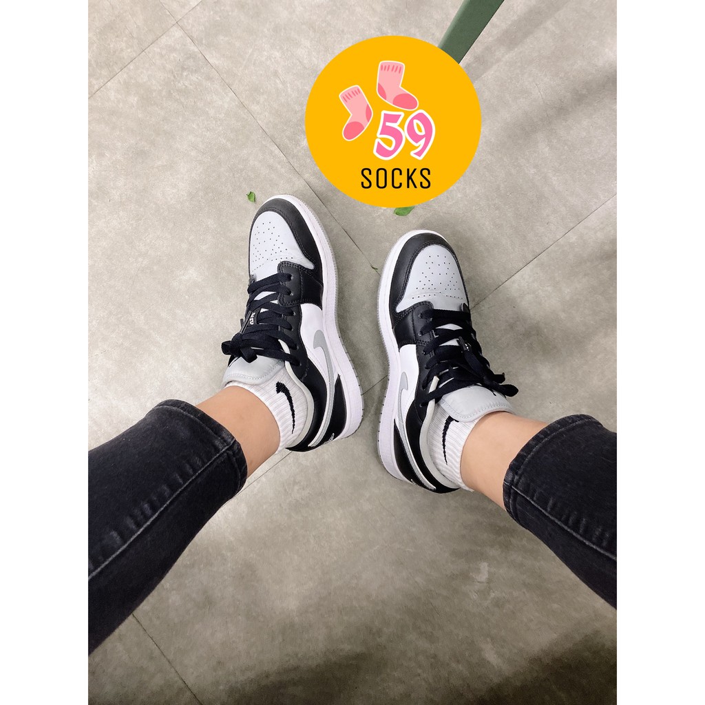 Pack 3 đôi tất / vớ Nike Chính Hãng Cổ Trung - Màu Trắng - Swoosh59