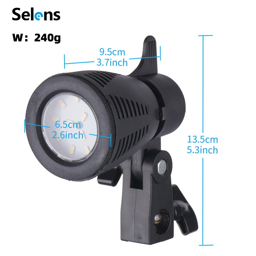 Đèn chiếu sáng LED SELENS 5600K 6W chụp ảnh trang sức chuyên nghiệp