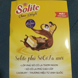 Bánh bông lan Solite phủ socola 280g combo 2 hộp