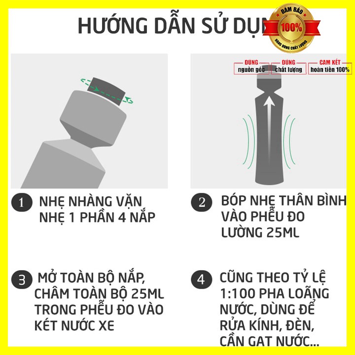 Nước rửa kính đậm đặc và làm trong kính lái ô tô Sonax 371141 dung tích 250ml Xuất xứ Đức