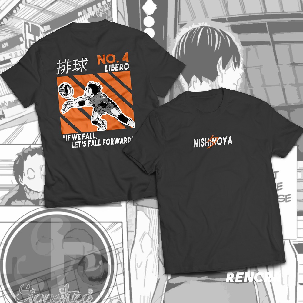 Áo phông Haikyu Series Yu Nishinoya No. 4 Libero đẹp giá rẻ