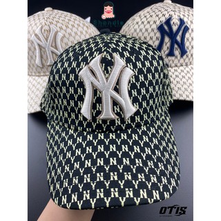  Nón mlb Full logo NY Thêu Cao Cấp