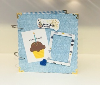 [Album ảnh Handmade] Scrapbook sinh nhật 18x18 cm