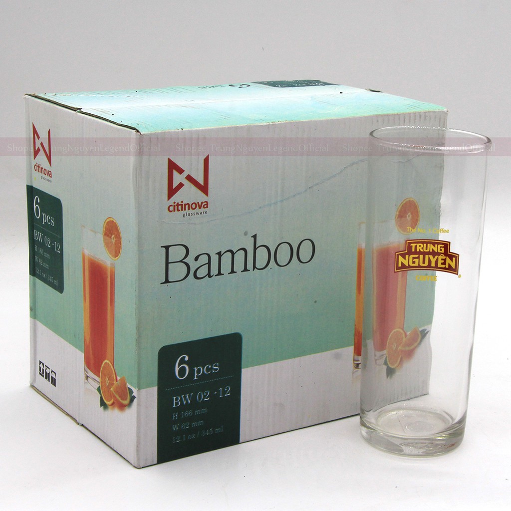 Bộ 6 Ly Thủy Tinh Trung Nguyên Cao Cấp - Hàng Nhập Khẩu Indonesia | BigBuy360 - bigbuy360.vn