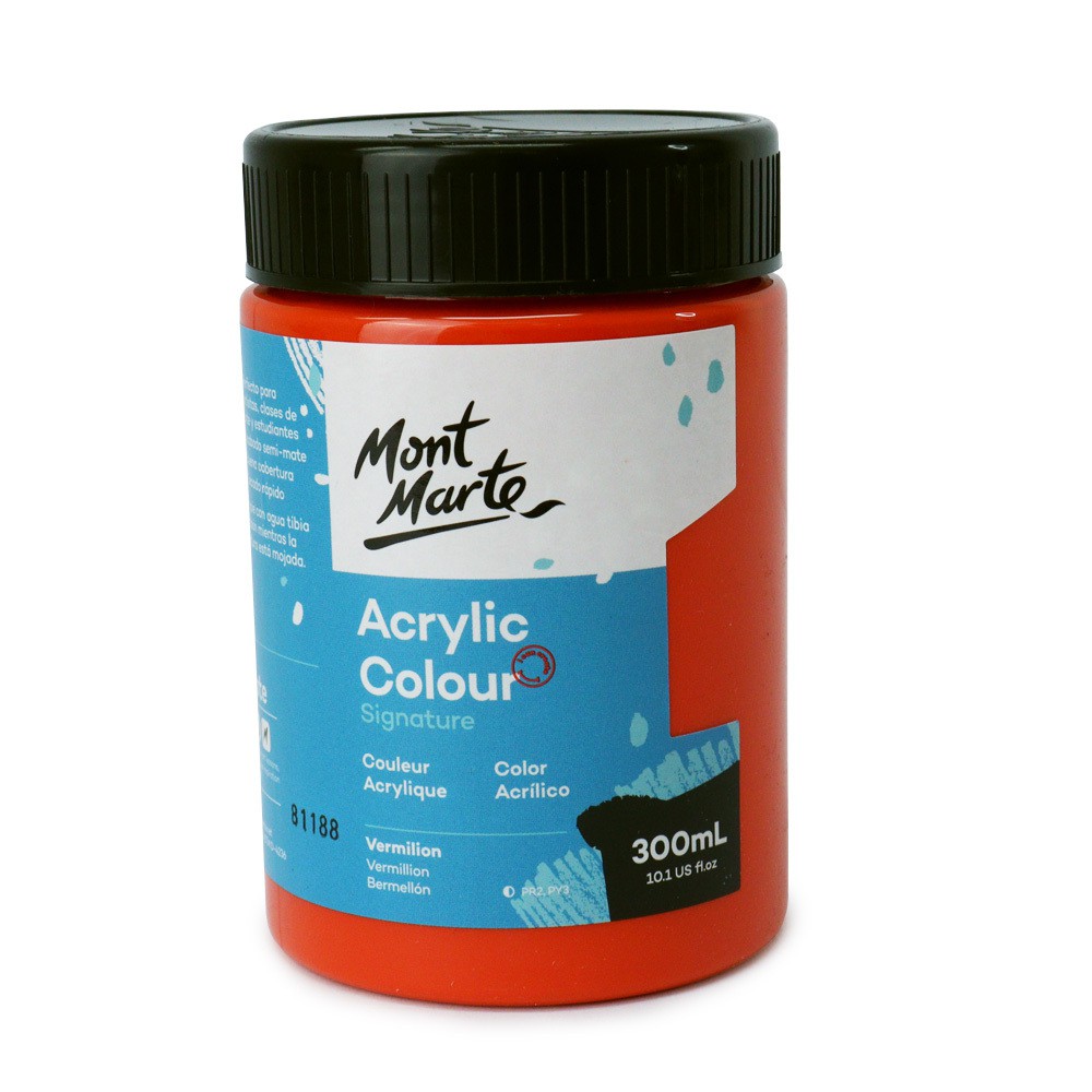 [P2] - MÀU VẼ ACRYLIC MONT MARTE 300 ML, VẼ TRÊN MỌI CHẤT LIỆU (ÁO THUN, VẢI, GIÀY, TRANH TƯỜNG, GỐM SỨ…)