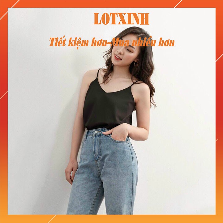 Áo 2 dây lụa lạnh sợi bún nhiều màu sạch đẹp LOTXINH Áo dây sợi bún sexy không đệm mút kiểu hàn quốc