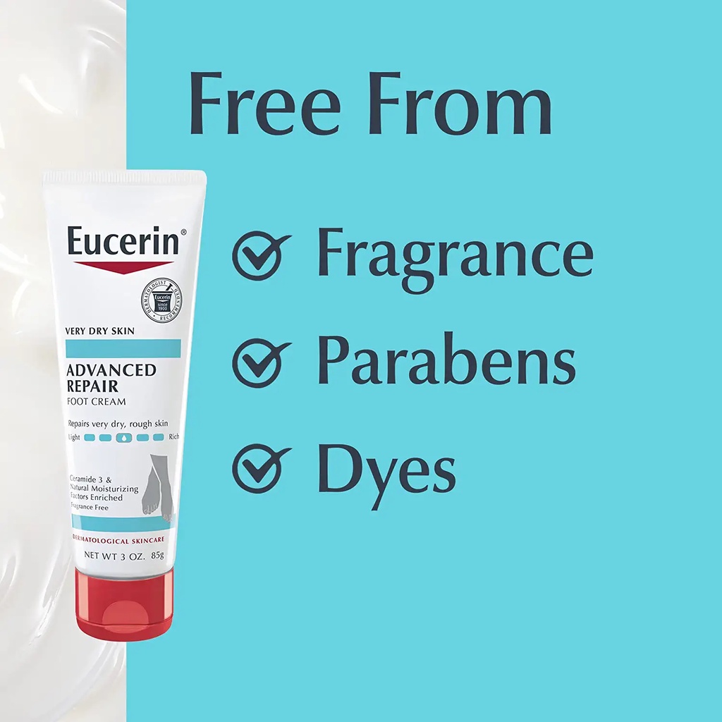 Dưỡng da chân, giảm nứt gót Eucerin Advanced Repair Light Feel Foot Creme