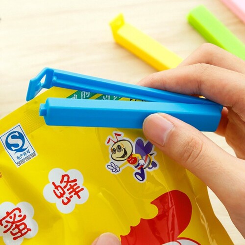Kẹp miệng túi thực phẩm đồ ăn vặt ngăn không khí bảo quản thức ăn hiệu quả tiện lợi màu đỏ xanh vàng