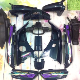 Dàn áo xe dream 3 MÀU XANH NHỚT ,Dream lùn ,Dream Exces- Mủ trắng ABS loại 1