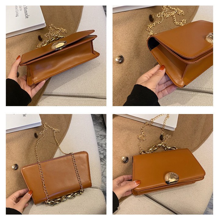 Túi xách nữ, túi đeo chéo da trơn khóa tròn thời trang Hàn Quốc siêu xinh TX28 [Hàng đẹp giá tốt] | BigBuy360 - bigbuy360.vn