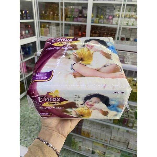 Khăn Giấy Vuông EMOS 100 tờ