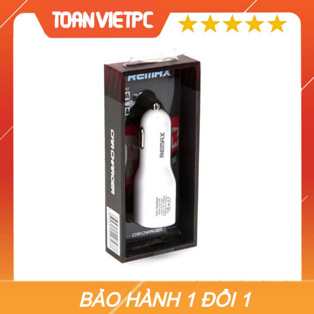 Tẩu sạc Remax 2 cổng dùng trên oto