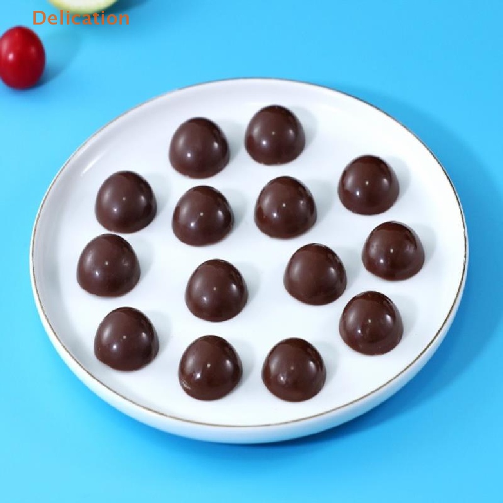 Khuôn Làm Bánh Kẹo 14 Lỗ Hình Bán Cầu 3D Bằng Polycarbonate