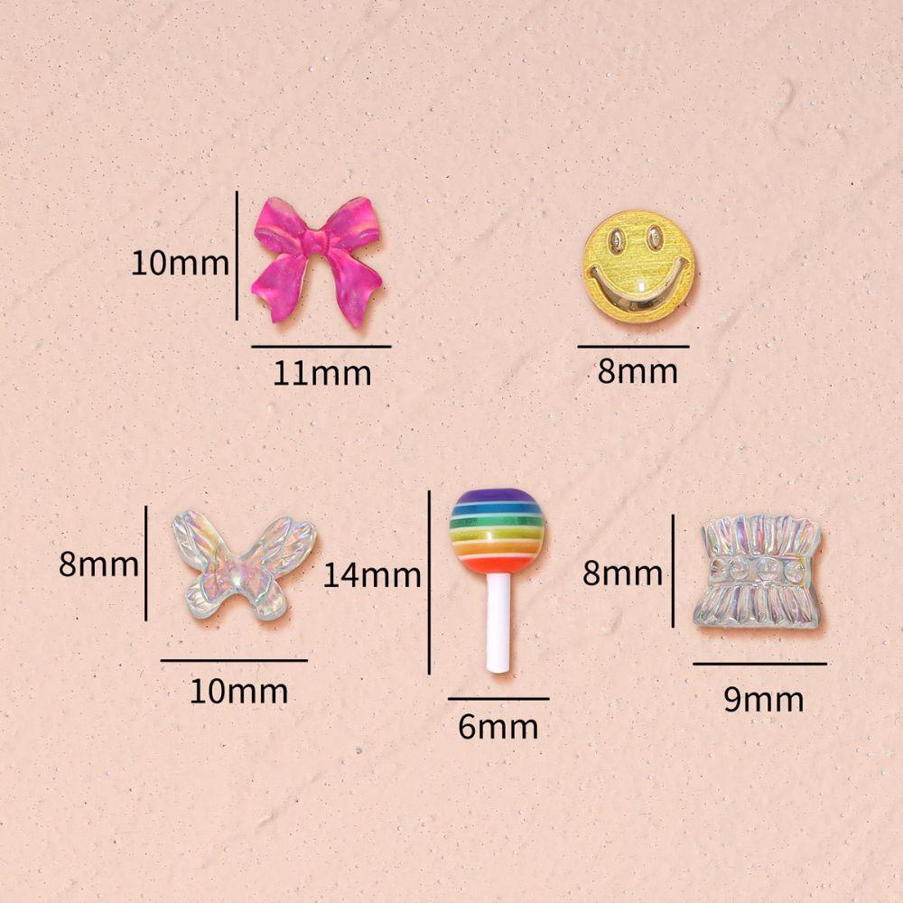 Phụ Kiện Trang Trí Móng Tay Hình Nơ Xinh Xắn|Vật Liệu Trang Trí Móng Tay Hình Bướm 3D