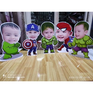 Chibi Sinh Nhật Cho Bé. Combo set Chibi Siêu Anh Hùng