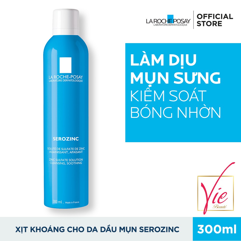 Xịt khoáng La Roche Posay Serozinc dành cho da dầu da mụn 300ml