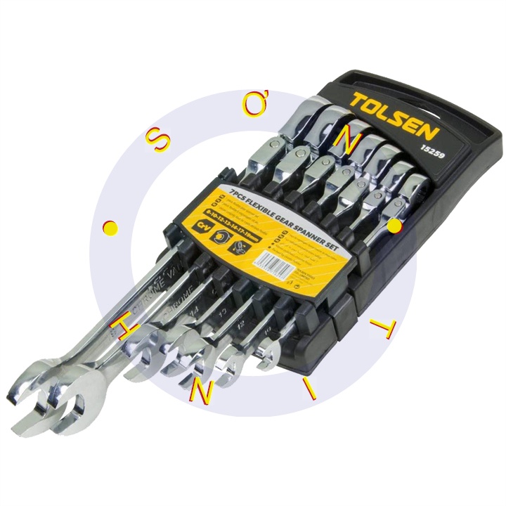 Bộ Vòng Miệng Tự Đông Lắc Léo 7 Cây Tolsen 15259