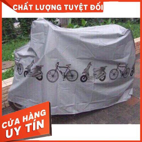 [XẢ KHO+FREE SHIP]  BẠT PHỦ XE MÁY IN HÌNH CHỐNG GIÓ BỤI, MƯA NẮNG