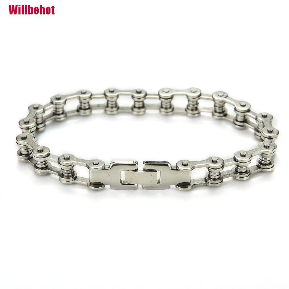 Vòng Tay Dây Xích Bằng Thép Không Gỉ Size 8.5