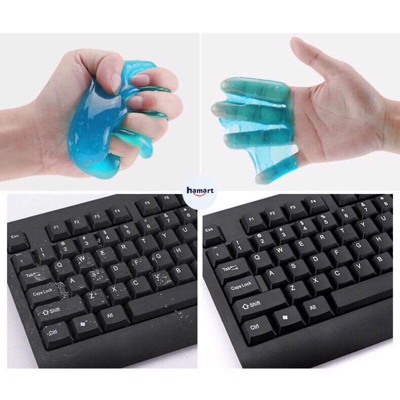 Gel vệ sinh bàn phím - slime vệ sinh bàn phím - gel vệ sinh lap top, oto - silicon hút bụi