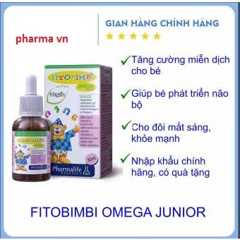 Bổ sung Omega - Omega Junior Gocce - phát triển não bộ cho trẻ - Nhập khẩu chính hãng từ Ý lọ 30ml