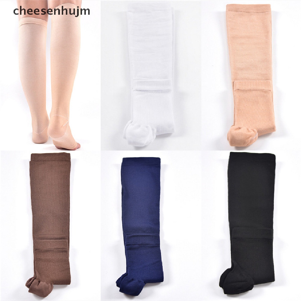 Vớ Nén Hở Ngón Co Giãn Hỗ Trợ Đầu Gối