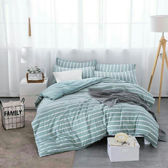 Set drap cotton đũi Muji