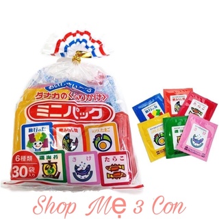 Gia vị rắc cơm cho bé ăn dặm Nhật (bịch 30 gói 6 vị)