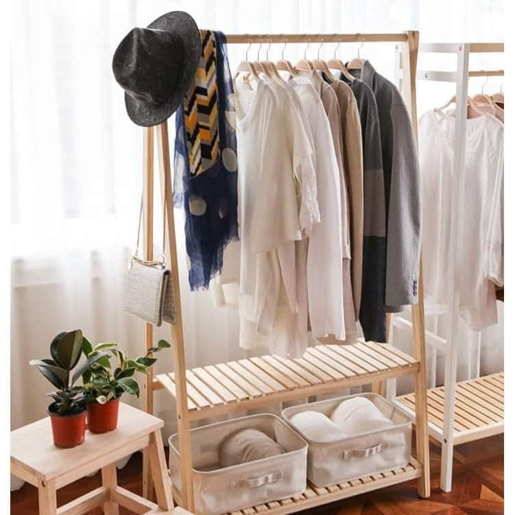 Kệ Treo Quần Áo Chữ A Gỗ Thông Chắc Chắn Bền Đẹp