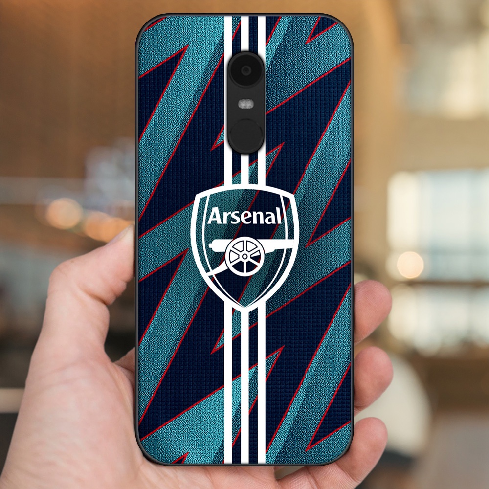 Ốp lưng Xiaomi Redmi 5 Plus viền đen in hình Arsenal FC