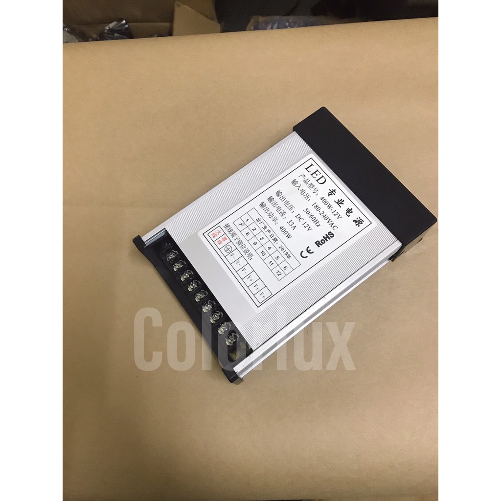 Nguồn LED nguồn đèn led 12V 400w vỏ nhôm chống nước, Nguồn 12V 33A _ 400W ngoài trời | BigBuy360 - bigbuy360.vn