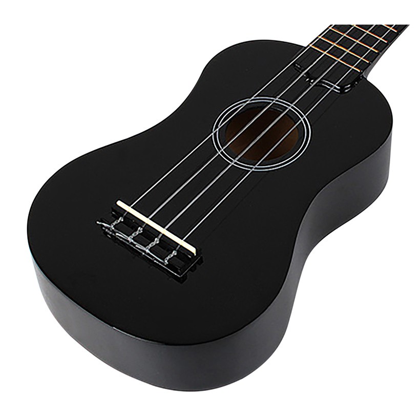 [GIAO NHANH 2H] Đàn Ukulele Gỗ Đen Nhám WOIM Soprano Size 21inch 53cm (Mua 1 Tặng 5)