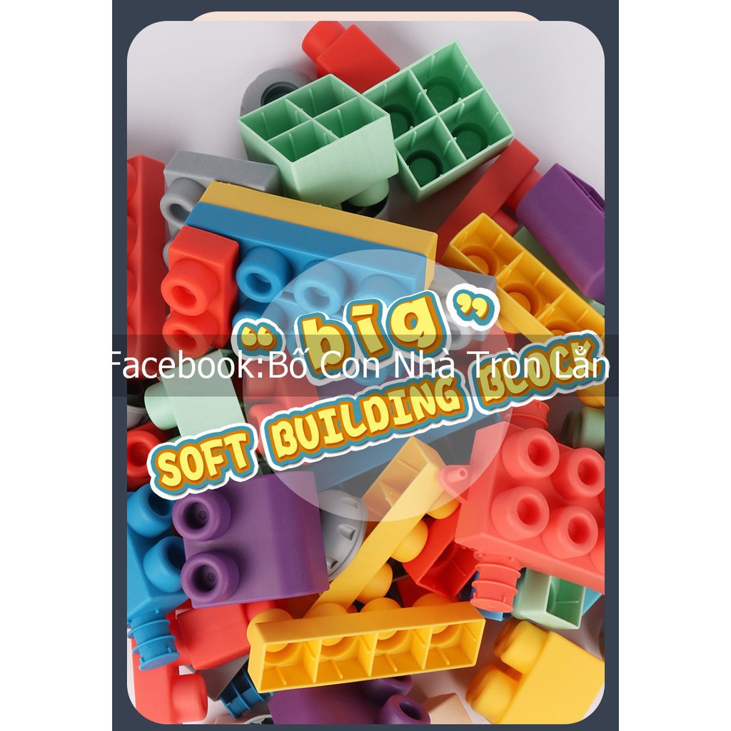 (Giá Sập Sàn) LEGO NHỰA DẺO CAO CẤP - hộp 80 chi tiết - an toàn giáo dục sớm thông minh cho bé - giá rẻ nhất trên shopee