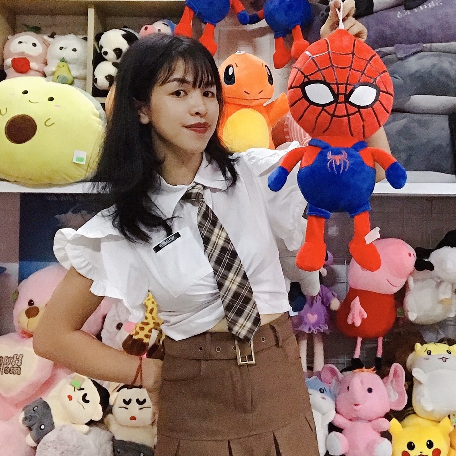 Gấu Bông Người Nhện Siu Đáng iu Ảnh Thật Shop Chụp 40cm Vải Miniso Cực Xịn - Ảnh Thật Shop Chụp