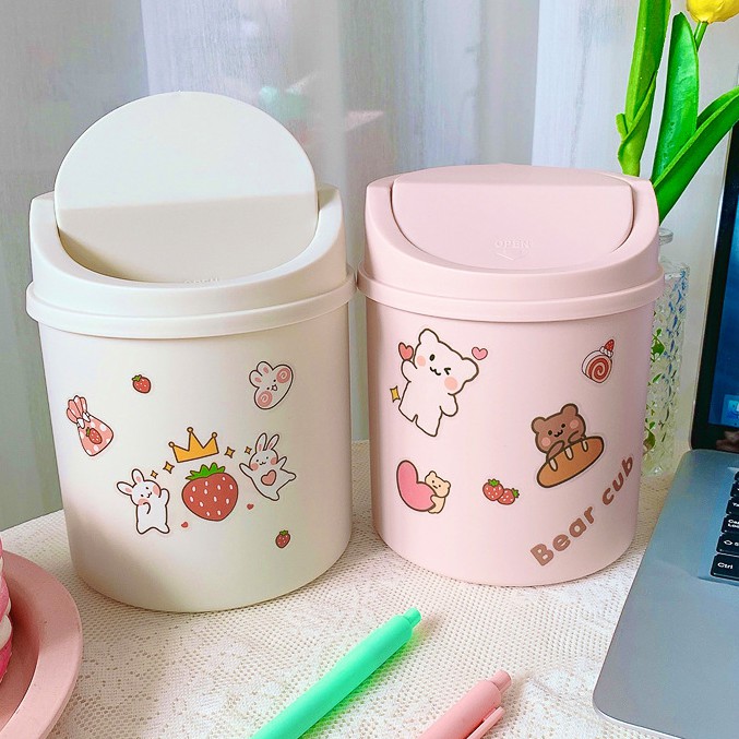 Thùng rác nắp bật Mini siêu cute