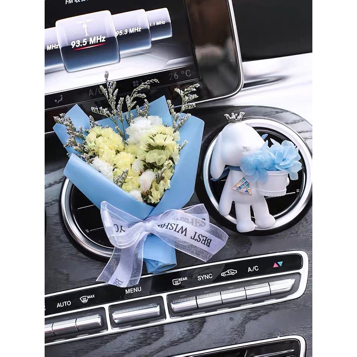 Cài Cửa Gió Sáp Thơm Hình Gấu Dễ Thương Tinh Dầu Thơm Xe - Phụ Kiện Trang Trí Cửa Gió Xe Hơi