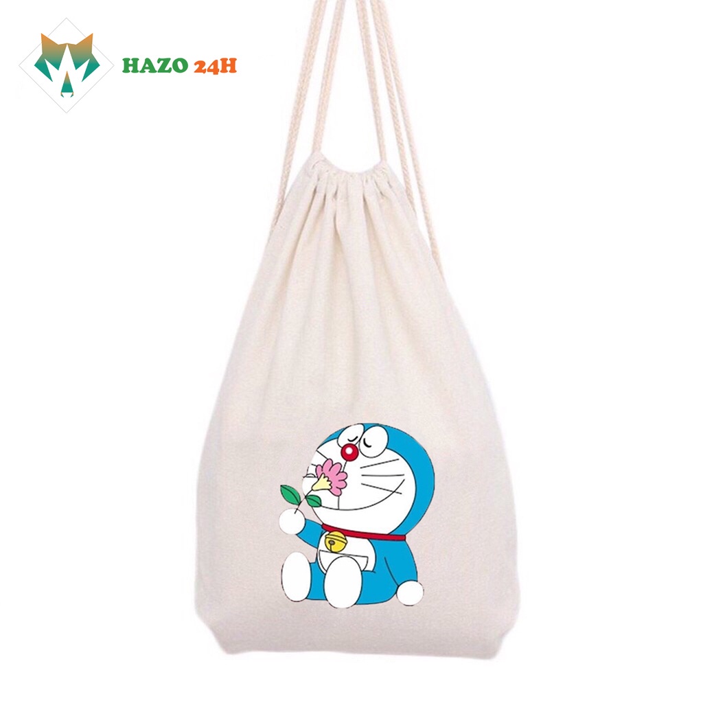 Balo dây rút vải canvas Nhỏ Xinh họa tiết 523 xinh xắn dễ thương phong cách Hàn Quốc