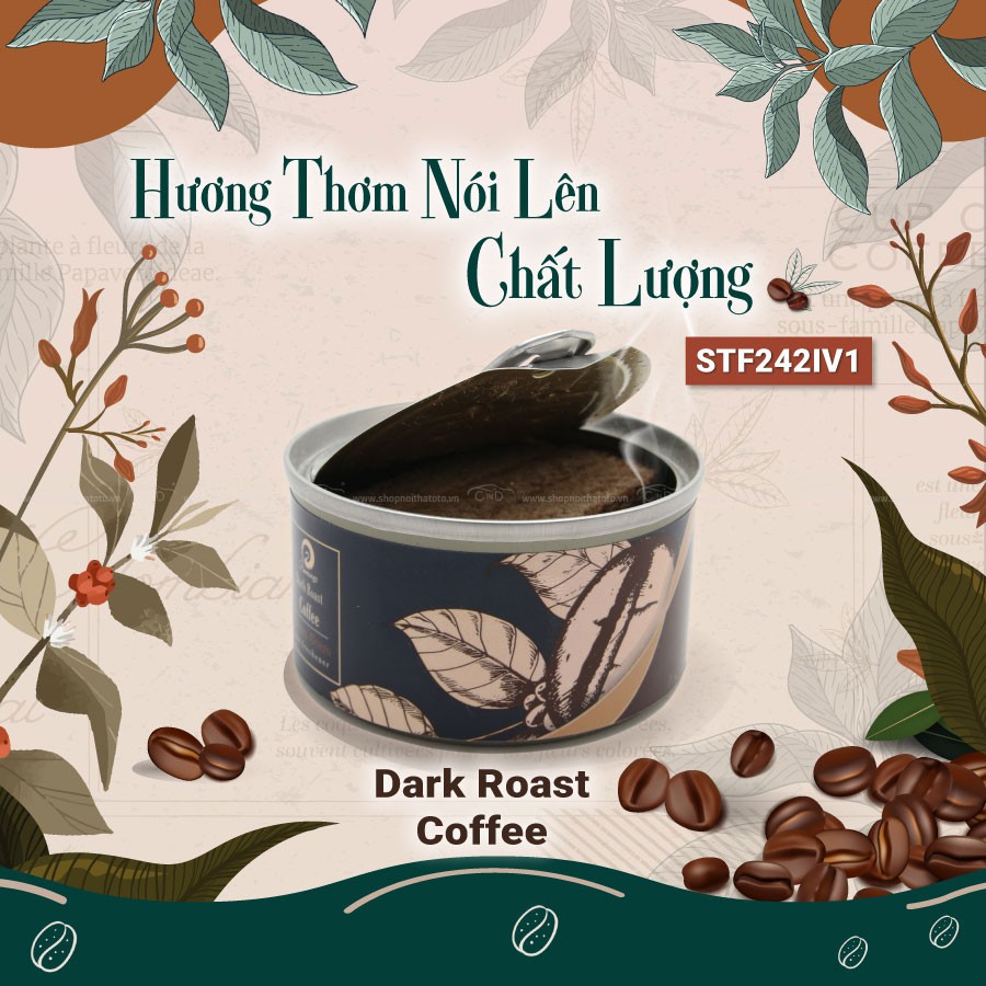 [Mã BMBAU50 giảm 10% đơn 99k] Sáp Thơm Ô Tô AIRQ Caffe Gusto No242Iv1 Dark Roast Coffee 36g Nhập Khẩu Chính Hãng