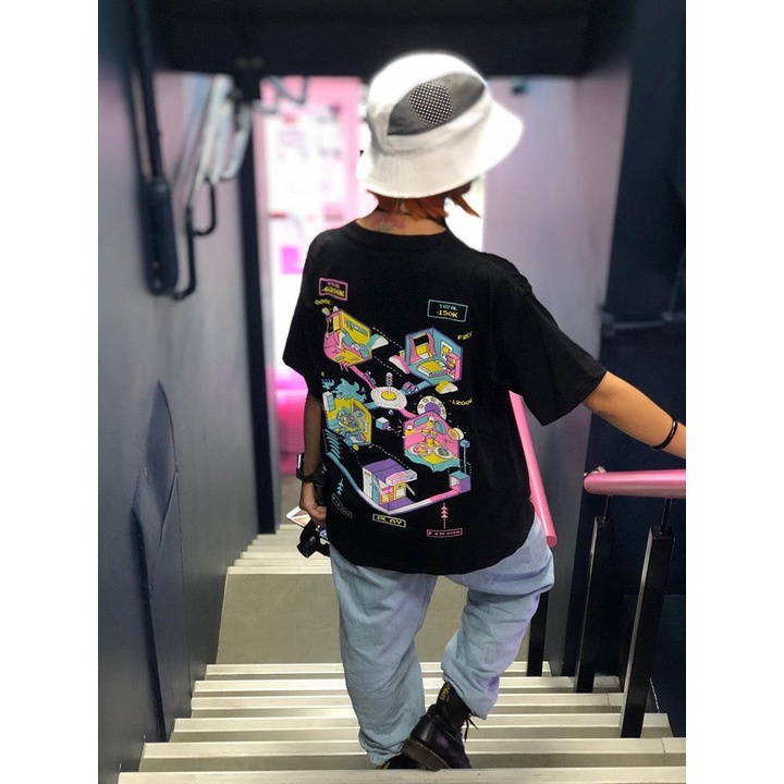 Áo Thun Nam Nữ Tay Lỡ Unisex Oversize Form Rộng Basic Tee Hình CoxSi