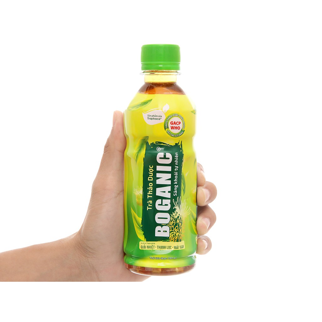 Trà thảo dược mát gan thanh nhiệt giải độc Boganic Traphaco chai 290ml
