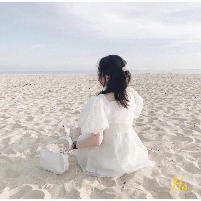 Váy baby doll cổ vuông HS6