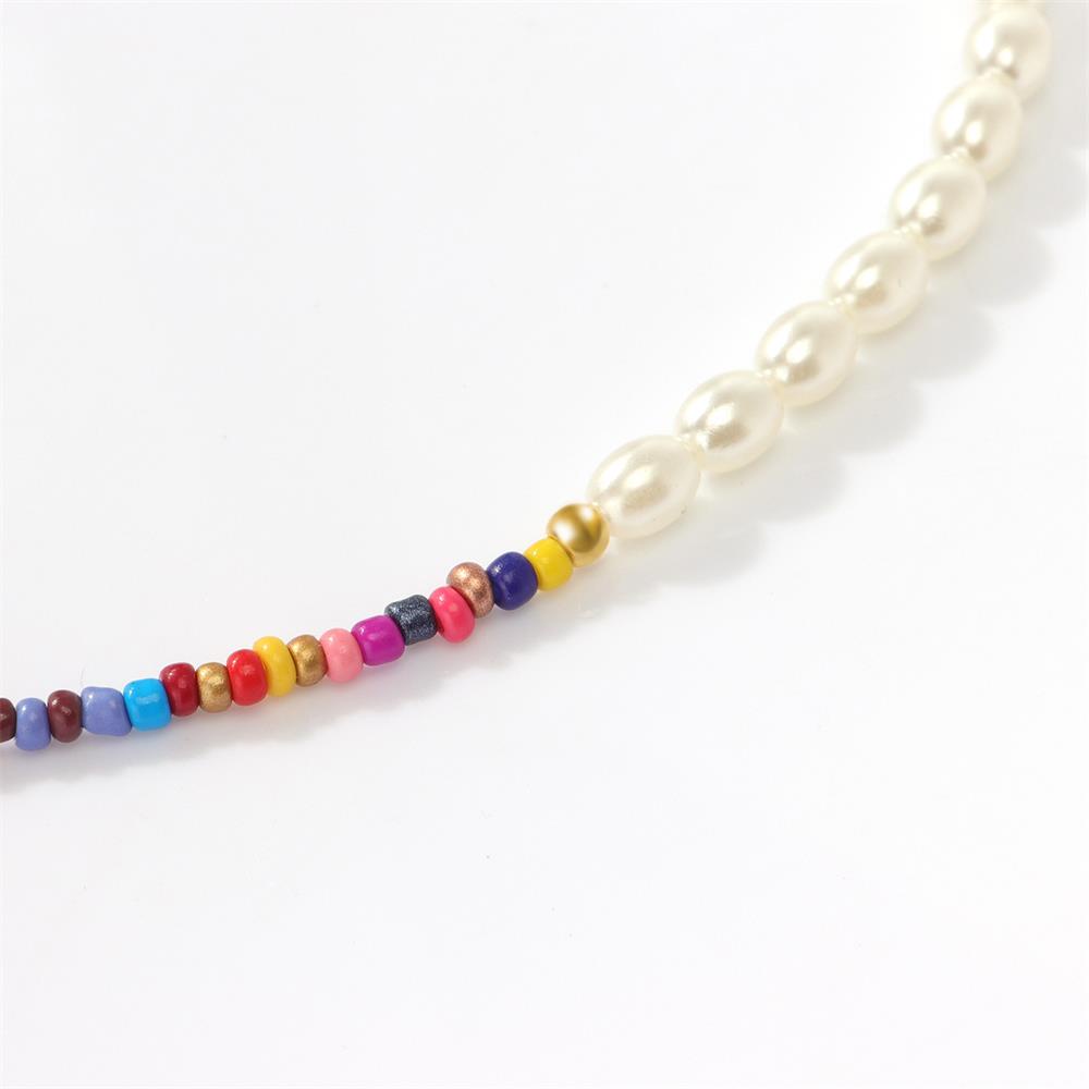 Vòng Cổ Choker Đính Hạt Ngọc Trai Nhiều Màu Sắc Phong Cách Bohemian Thời Trang Cho Nữ