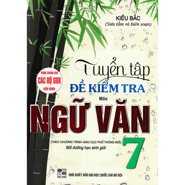 Sách - Tuyển Tập Đề Kiểm Tra Môn Ngữ Văn 7 Bồi Dưỡng Học Giỏi  - HA