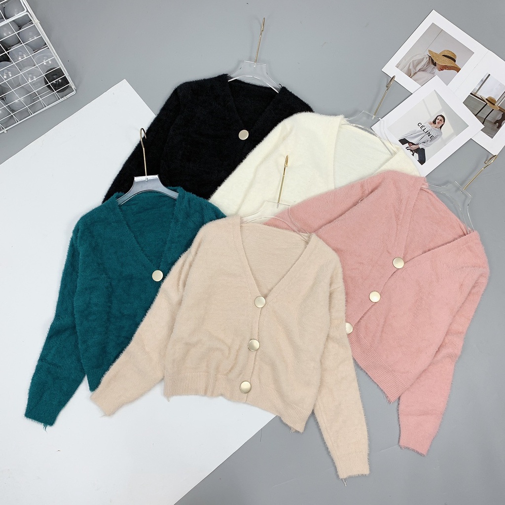 Áo Cardigan Dệt Kim Mỏng Tay Dài Cổ Chữ V Thời Trang Cho Nữ | BigBuy360 - bigbuy360.vn