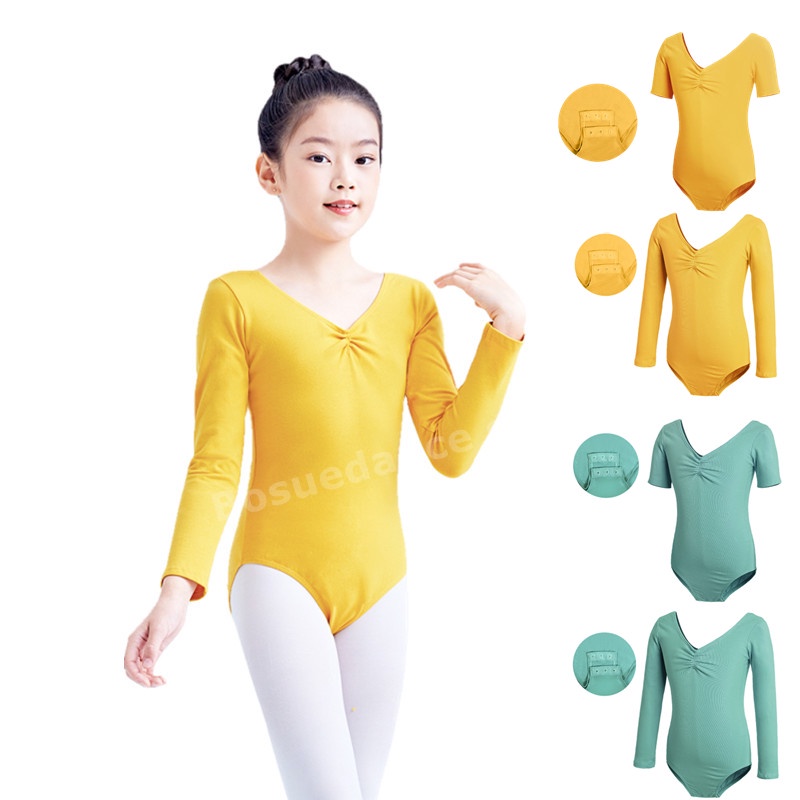 Bộ đồ liền thân bằng cotton màu vàng/xanh lá/đen dành cho bé gái