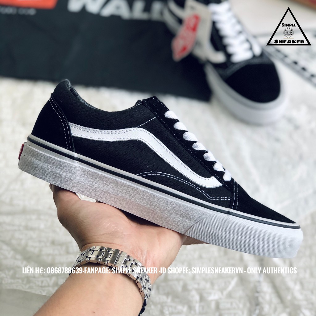 Giày Vans 🔴FREESHIP🔴Vans Old Skool Classic Black Chính Hãng - Giày Vans OS Đen Chuẩn Auth [VANSREAL]