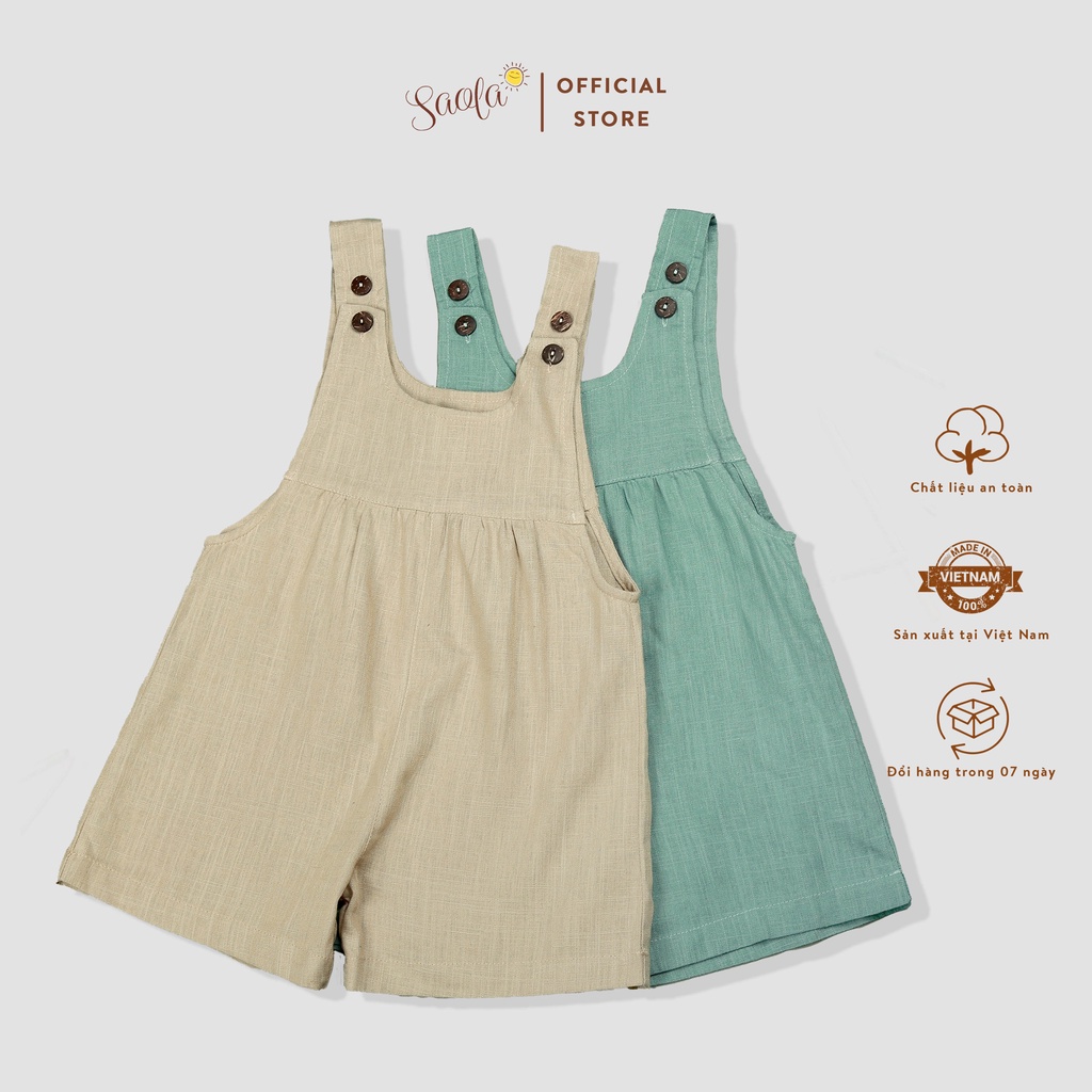 Bộ Áo Liền Quần Jumpsuit Đáng Yêu Cho Bé Trai/Bé Gái - SAOLA KIDS CLOTHING