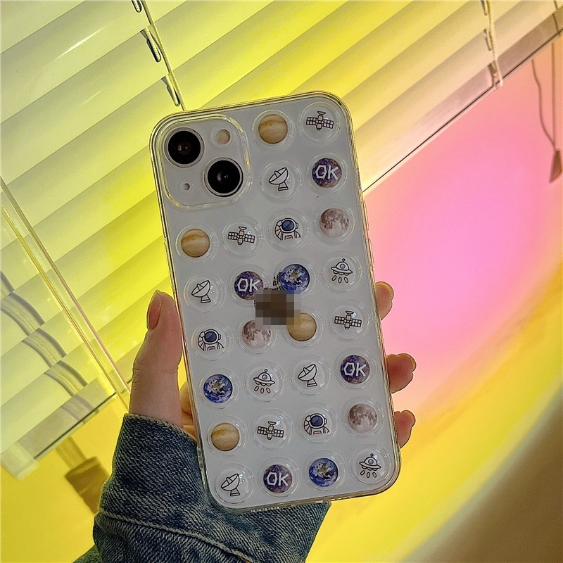 Ốp lưng iphone Ốp Điện Thoại Trong Suốt Hình Phi Hành Gia Cho iphone13Promax Apple 14pro678plus 6/6splus/7/7plus/8/8plus/x/xr/xs/11/14pro/13/pro/max/plus/promax Dinuo case
