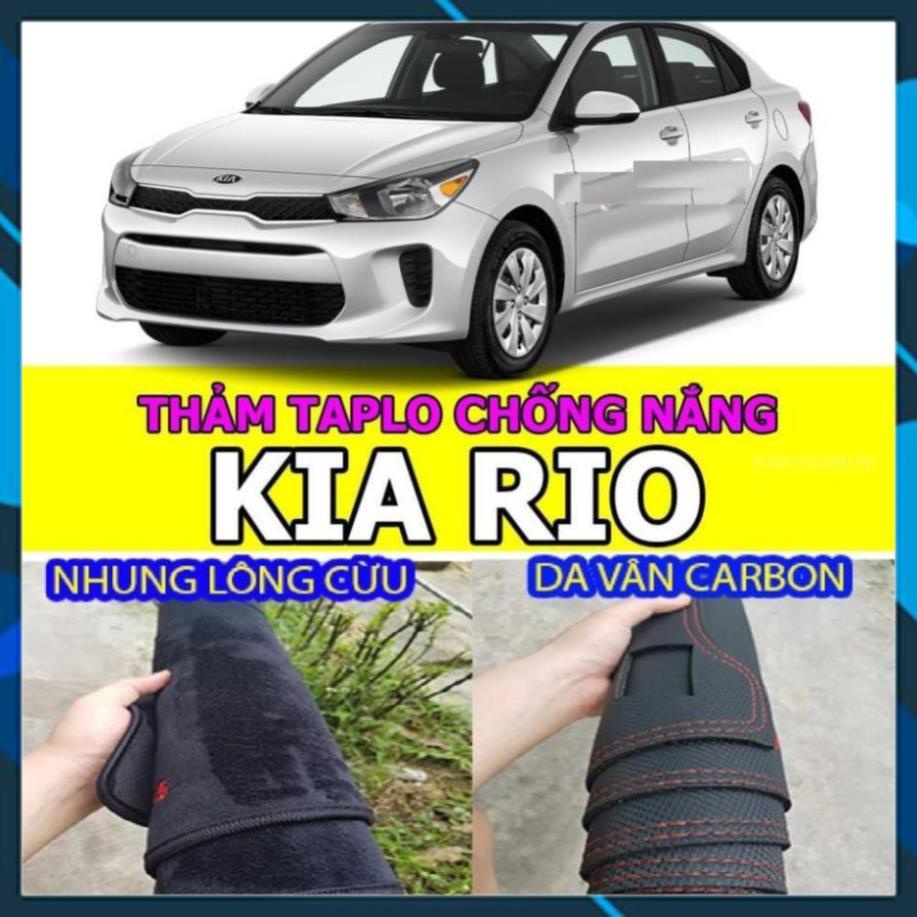 THẢM TAPLO KIA RIO LÓT TAPLO XE HƠI CAO CẤP HÀNG 3 LỚP CÓ CHỐNG TRƯỢT BẢO HÀNH 24 THÁNG DA VÂN CARBON NHUNG LÔNG CỪU