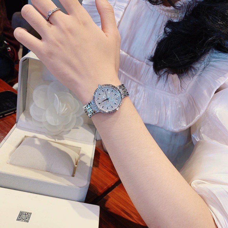 Đẳng Cấp Đồng Hồ Nữ  DAVENA dây thép Fullbox hãng